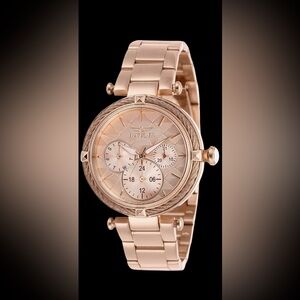 Invicta Bolt Womens Rose Gold Watch 36.5mm Stainless Steel Quartz BNIB New Box!!